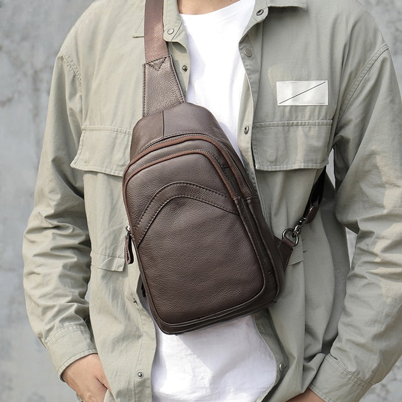 Leather Shoulder Messenger Bag