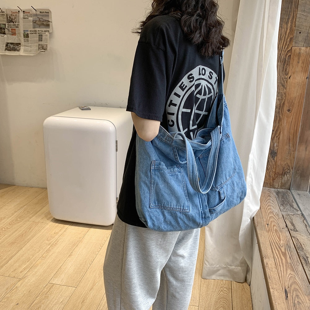 Denim Tote Bag – Skoolsters